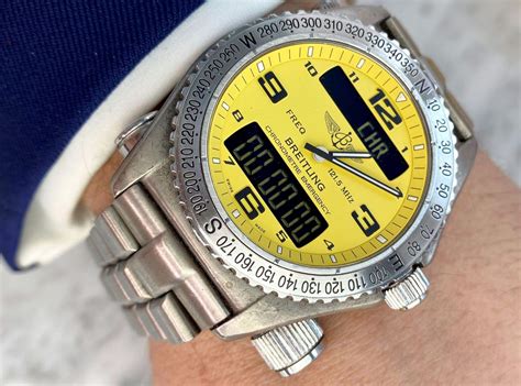 breitling notfall|breitling emergency titanium.